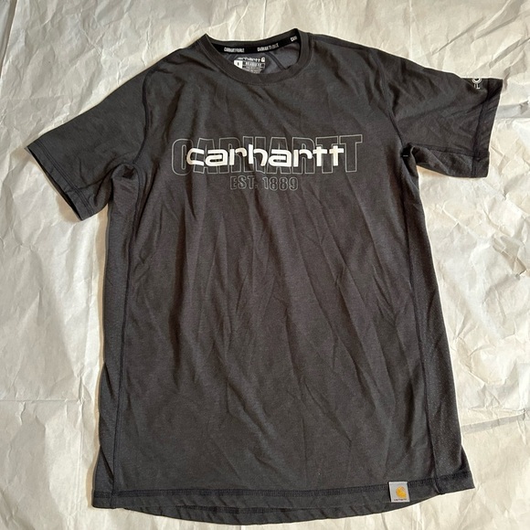 Carhartt Men's Charcoal Tee - Picture 2 of 8